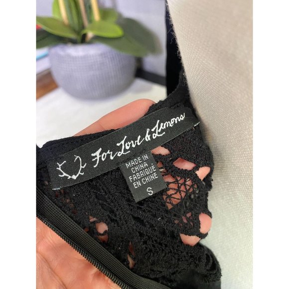 For Love & Lemons Gracey Tank Dress Black S - Picture 10 of 10